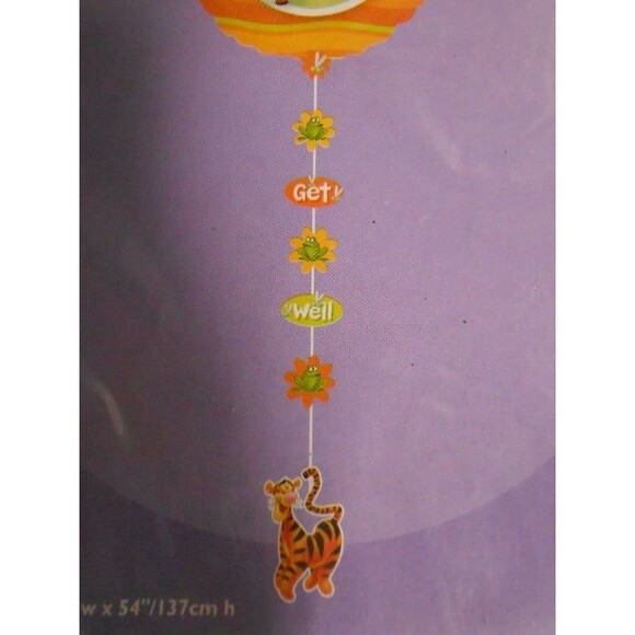 Disney Winnie The Pooh Tiger 'feel better' drop-a-line jumbo balloon - Picture 3 of 6